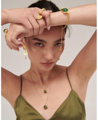 Odella and Pearl Drop Stud Earrings