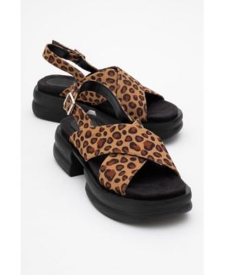 Lungo Cross Strap Wedge Sandal (Women)