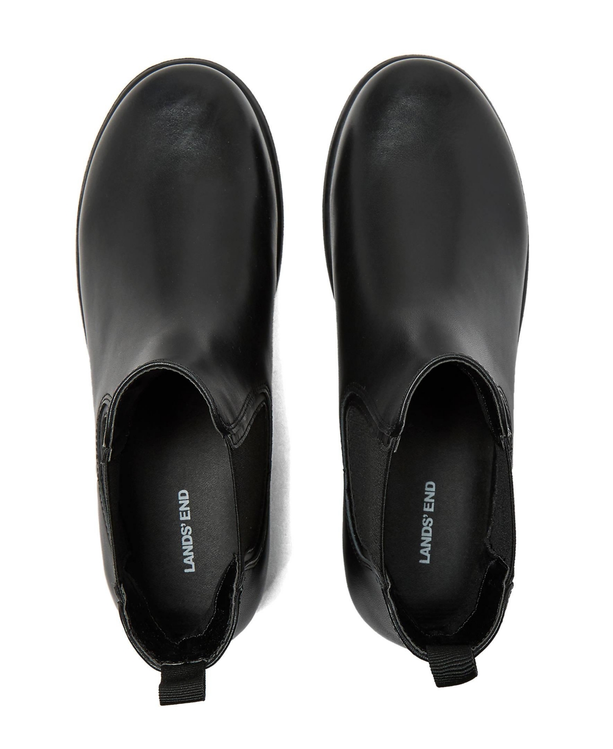 Lands' End Women's Classic Leather Chelsea Boots