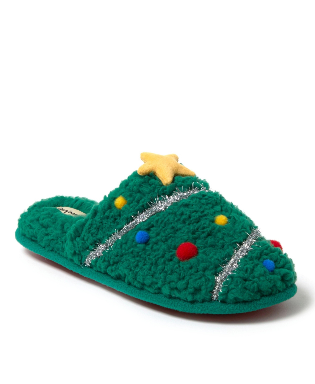 Dearfoams Men's Unisex Novelty Holiday Christmas Scuff Slipper