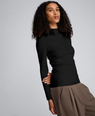 Women's Large Chevron Stitch Long-Sleeve Sweater