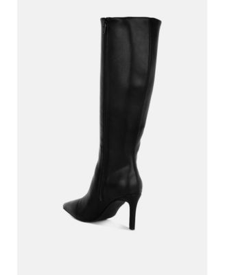 Womens Skara Faux Leather Calf Boots