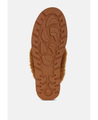 Womens Zeta Charm Detail Slip On Snow Boots