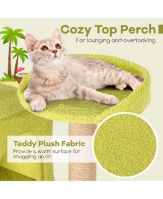 71'' Large Cat Tree Multi-level Cat Tower Furniture w/ Scratching Ramp