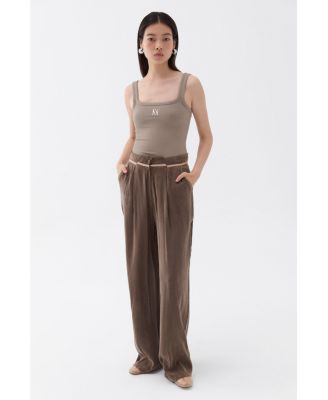 Women's Pleated Palazzo Pants