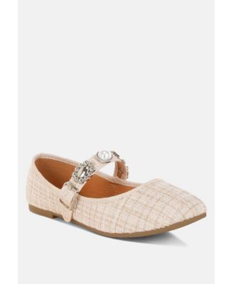 Womens Noyama Charms Embellished Tweed Mary Janes