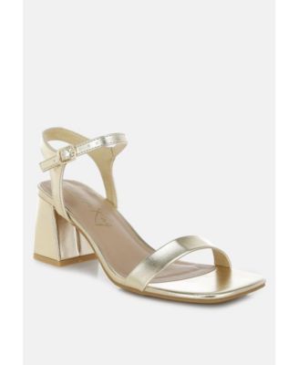 Womens KAZARA Faux Leather Block Heels