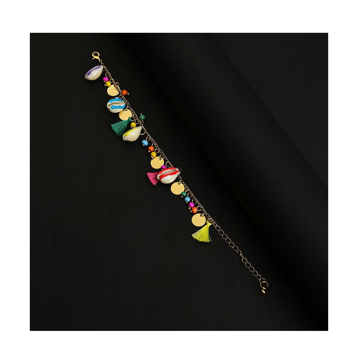 Sohi Women's Tassel Chain Anklet