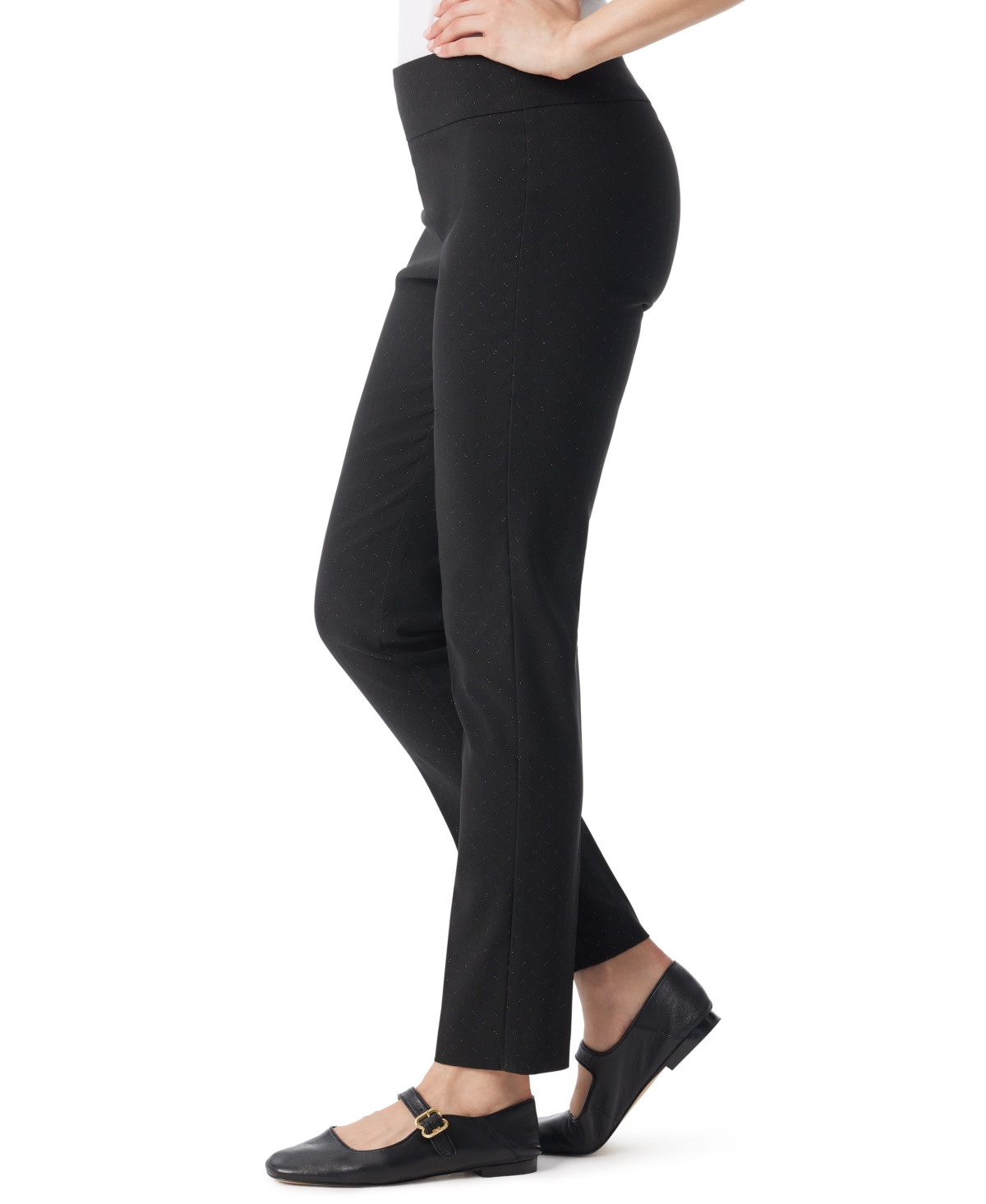 Gloria Vanderbilt Women's Amanda Ponte High-rise Pants In Black