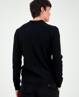 Men's Sastoro Long-Sleeve Quarter-Zip Textured Sweater
