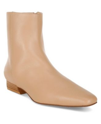 Rag and Co Womens Obita Flared Heel Genuine Leather Boots