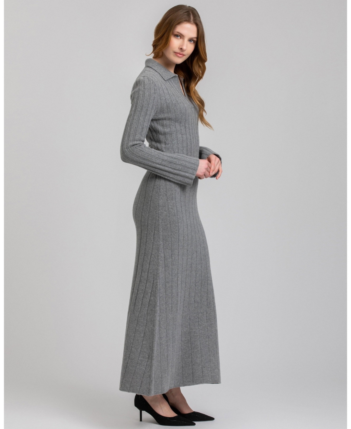 Pietro Brunelli Milano Women's Ribbed Beatrice Maxi Dress