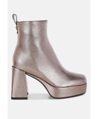 Womens Poulin Faux Leather Chelsea Boots