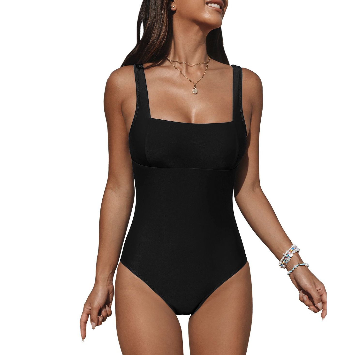 Women's Chic One-Piece Swimsuit for Effortless Style