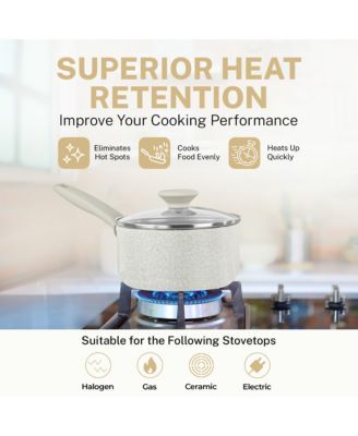 Desert Collection 15-Piece Nonstick Cookware Set