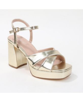 Guadalupe Crisscross Straps Platform Heels