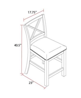 Lodge Dining Upholstered Counter Chair Two Pack