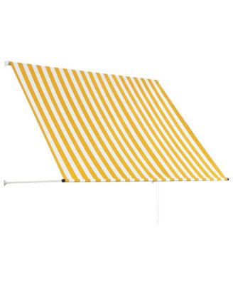 Awning Yellow and White