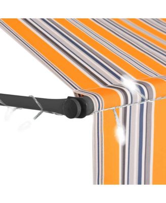 Retractable Awning Yellow and Blue