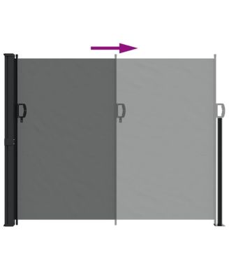 Retractable Side Awning Anthracite