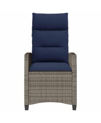 Reclining Garden Chair Grey
