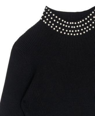 Girls' 7-16 Embellished Sweater Dress
