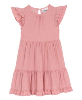 Girls' 2T-6X Bow Cardigan and Textured Knit Dress, 2-Piece Set