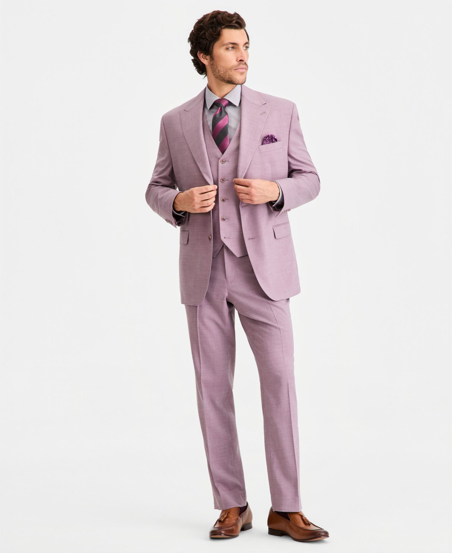 Men's Classic-Fit Suit Separate Pants