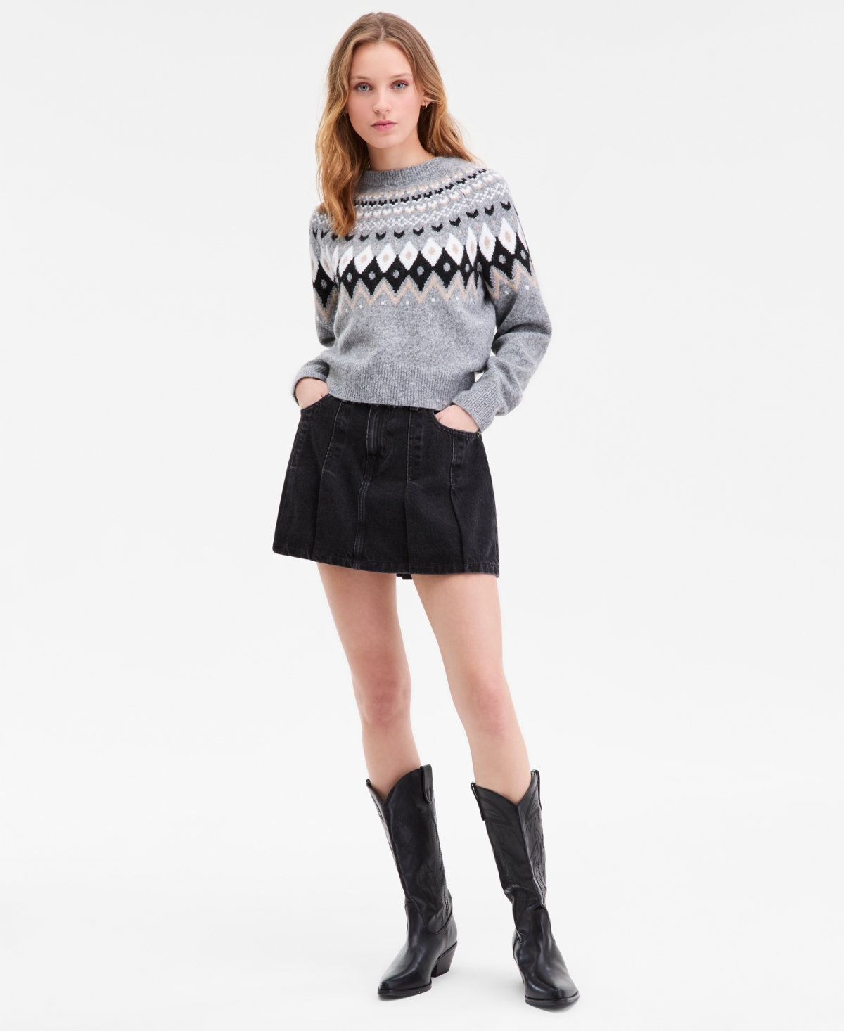 Levi's Women's Lou Fair Isle Crewneck Sweater