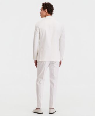 Men's Modern-Fit TH Flex Stretch Chambray Suit Separates