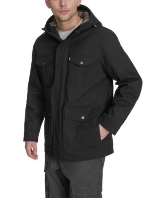 Men's Field Parka with Plaid Lining Jacket