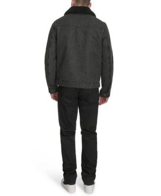 Men's Denim Western Sherpa Lined Collar Jacket
