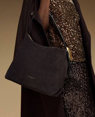 Georgette Suede Medium Bucket Bag