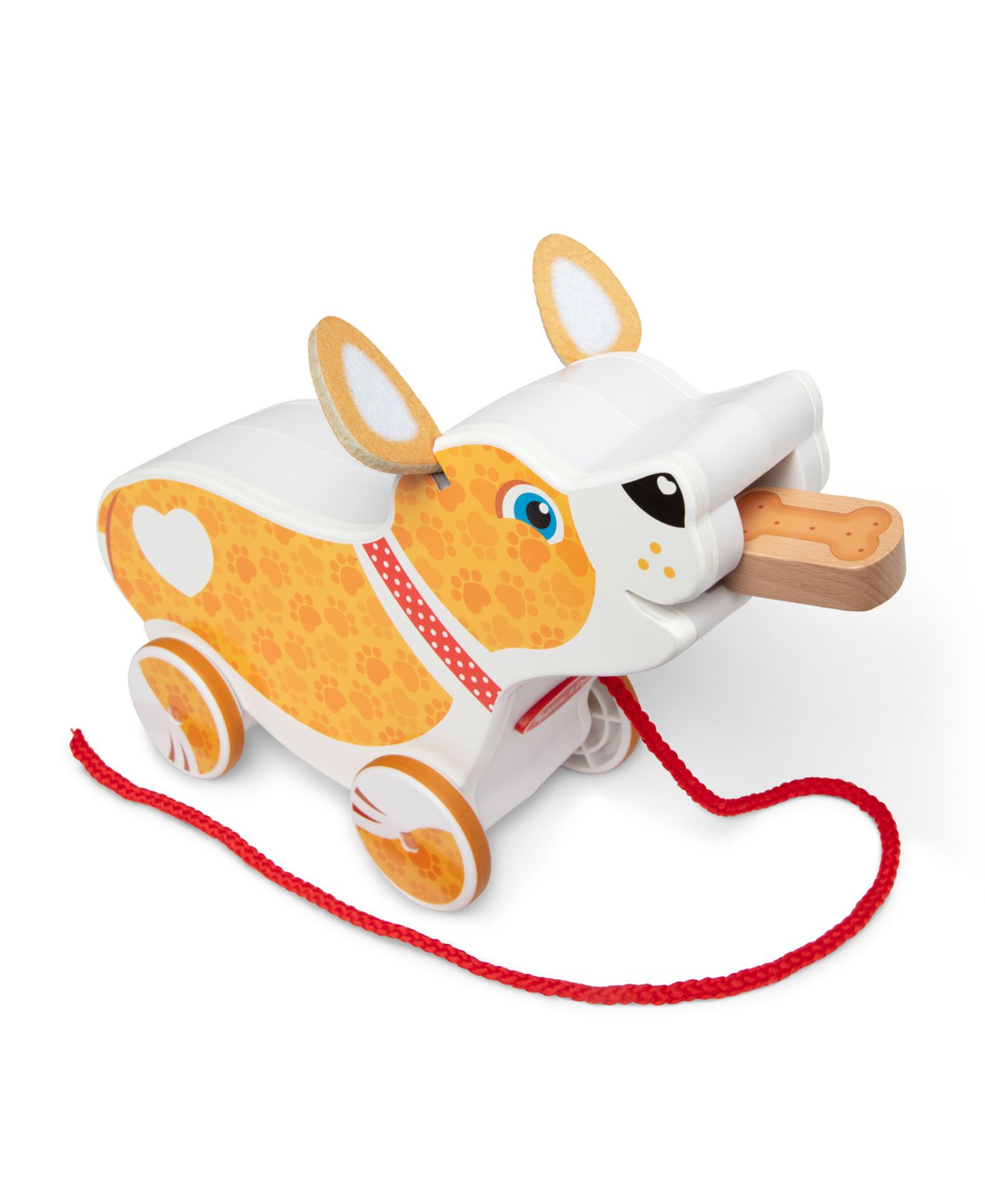 Детские игрушки Melissa and Doug Puppy Cause-and-Effect Pull Toy, 5-Piece Play Set, Ages 18 Months to 4 — фото 1