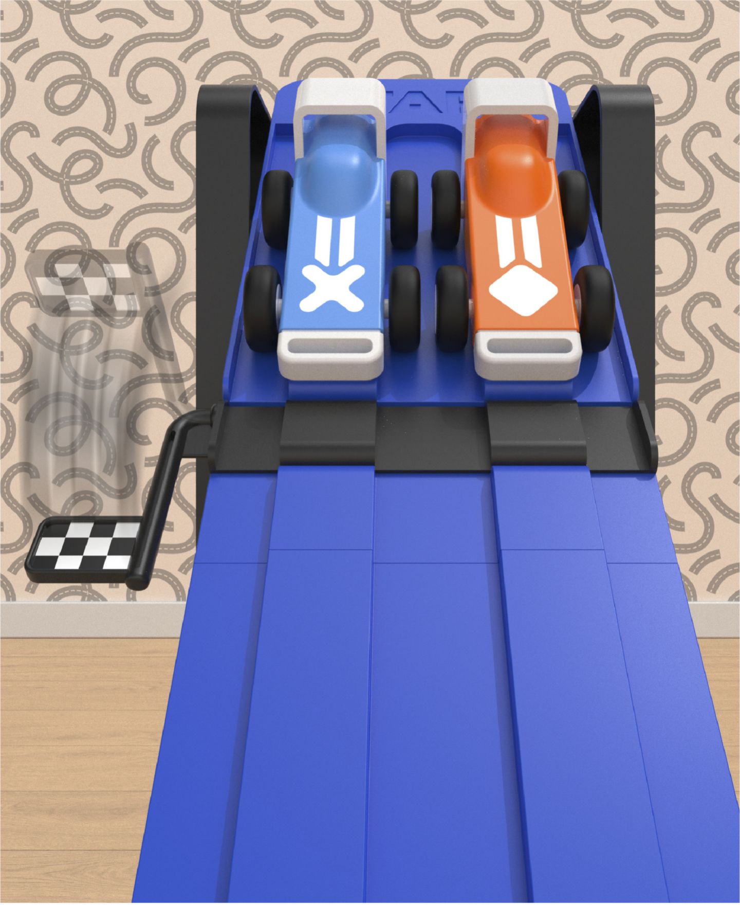 Детские игрушки Geoffrey's Toy Box Downhill Derby Custom Racetrack Set — фото 2