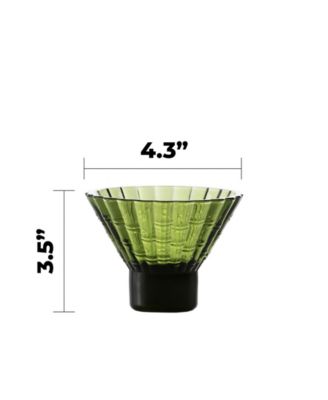 Mahalo Martini Glasses, Set of 4