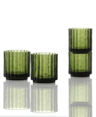 Mahalo Double Old-Fashioned Glasses, Set of 4