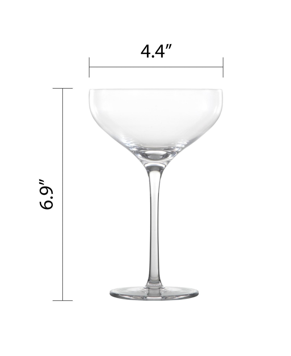 Fortessa Gala Coupe Cocktail Glasses, Set Of 4 In Transparent