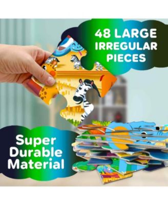 2x3 FT Glow in the Dark Floor Puzzle for Kids Ages 4-8