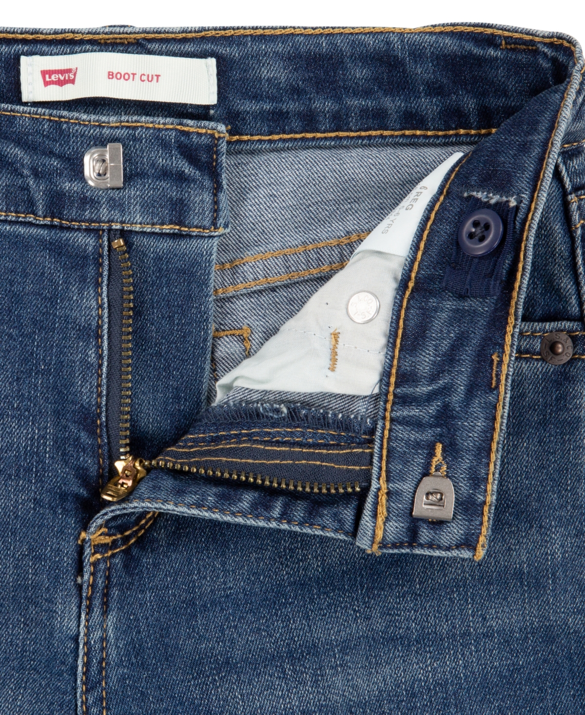 Levi's Girls 4t-6x Classic Bootcut Jeans In Blue