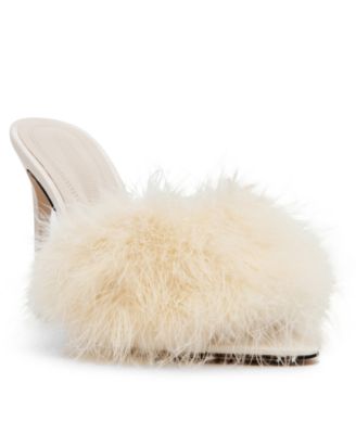 Women's Ashbey Feather Stiletto Dress Mules