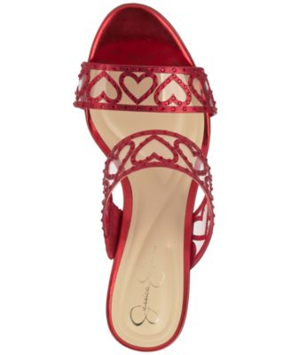 Women's Jovara Double Heart Band Stiletto Dress Sandals