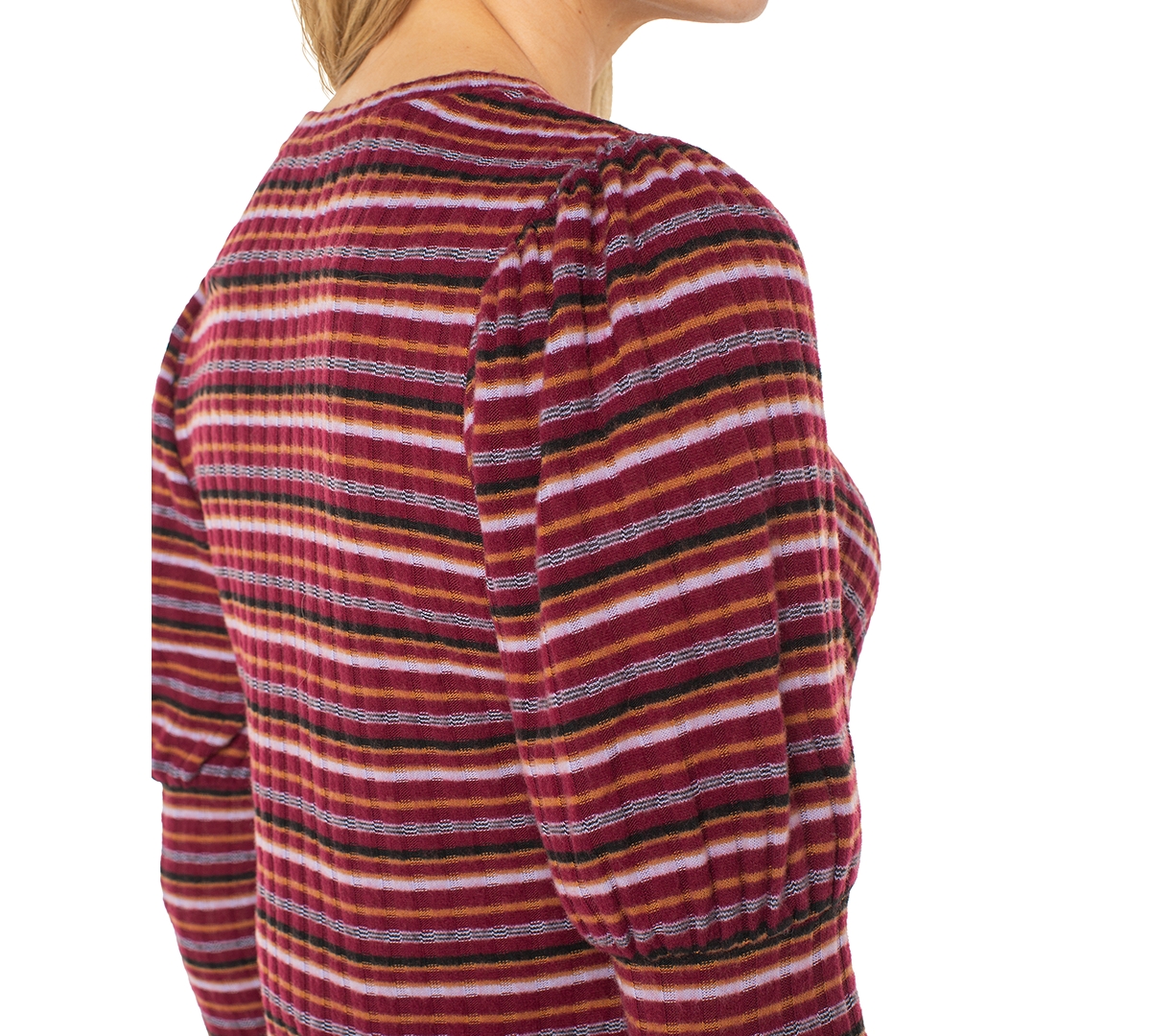 Liverpool Los Angeles Women's Striped Crewneck Top