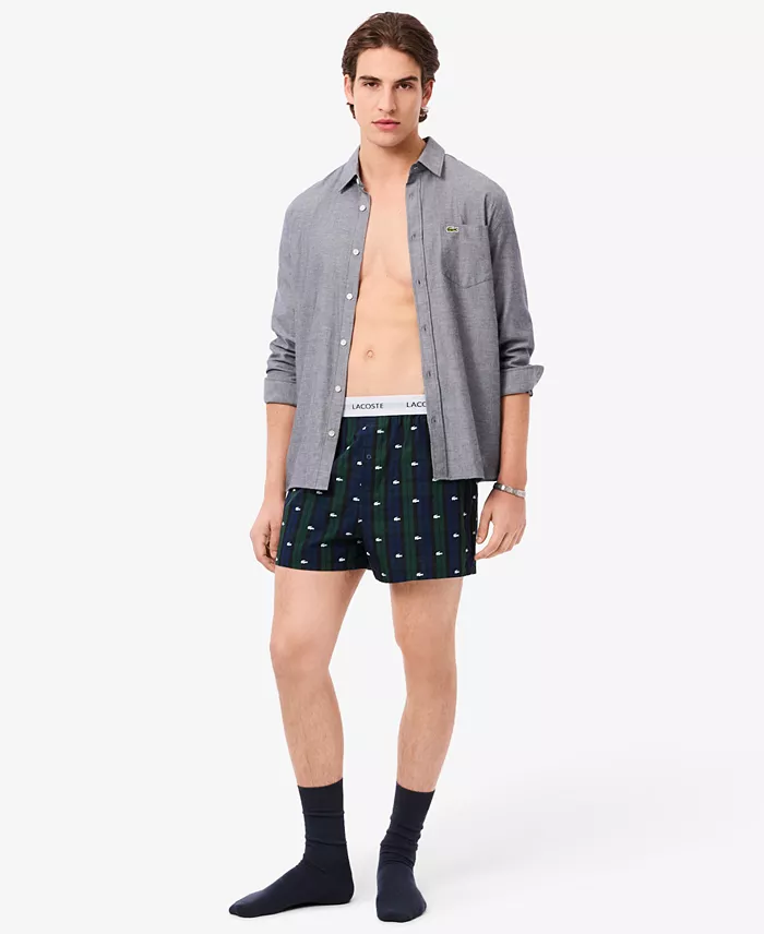 Men's 3-Pack Regular-Fit Woven Boxer Set - thumbnail 4