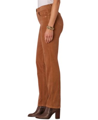 Petite "Ab"solution Corduroy Straight-Leg Jeans