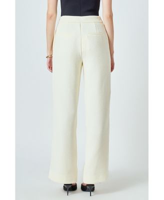 Women's Tweed Wide Pants