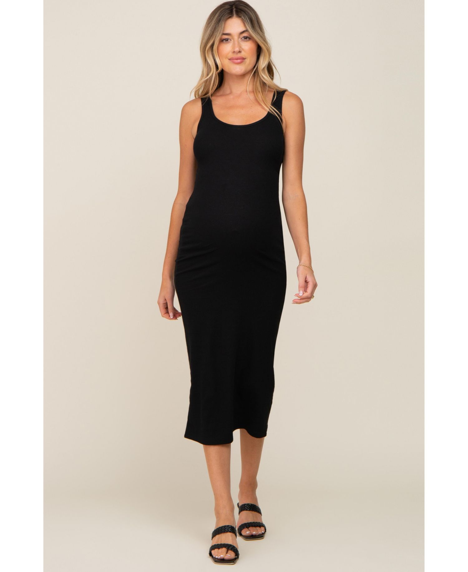 Women's Ribbed Basic Maxi Dress