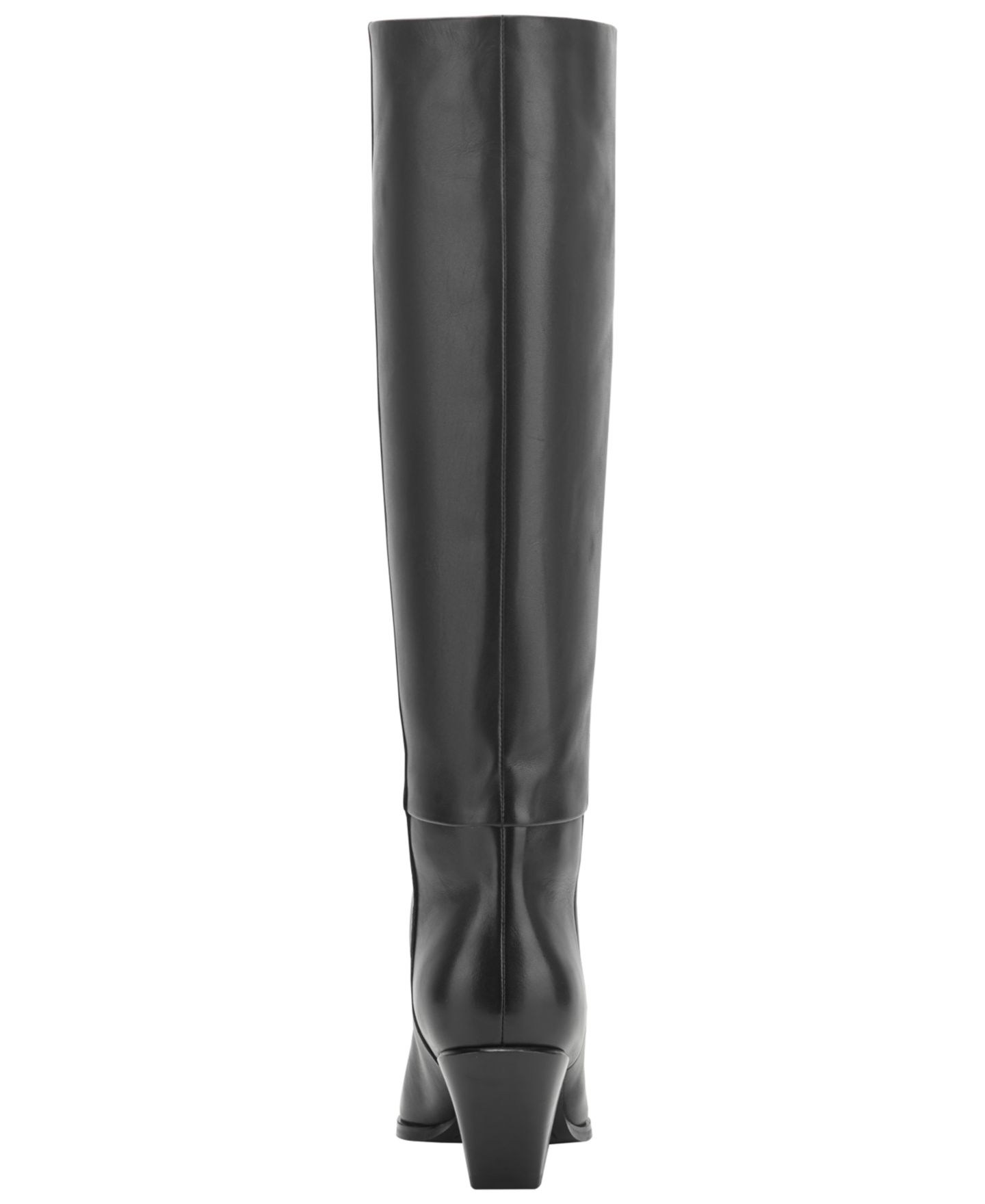 Женские ботинки Marc Fisher LTD Tarrie Tall Block Heel Dress Boots, Regular & Wide Calf, цвет: Чёрный кожаный — фото 3