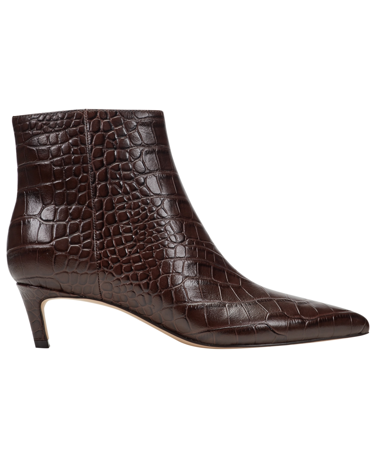 Marc Fisher Ltd Itzia Croc Embossed Bootie In Brown