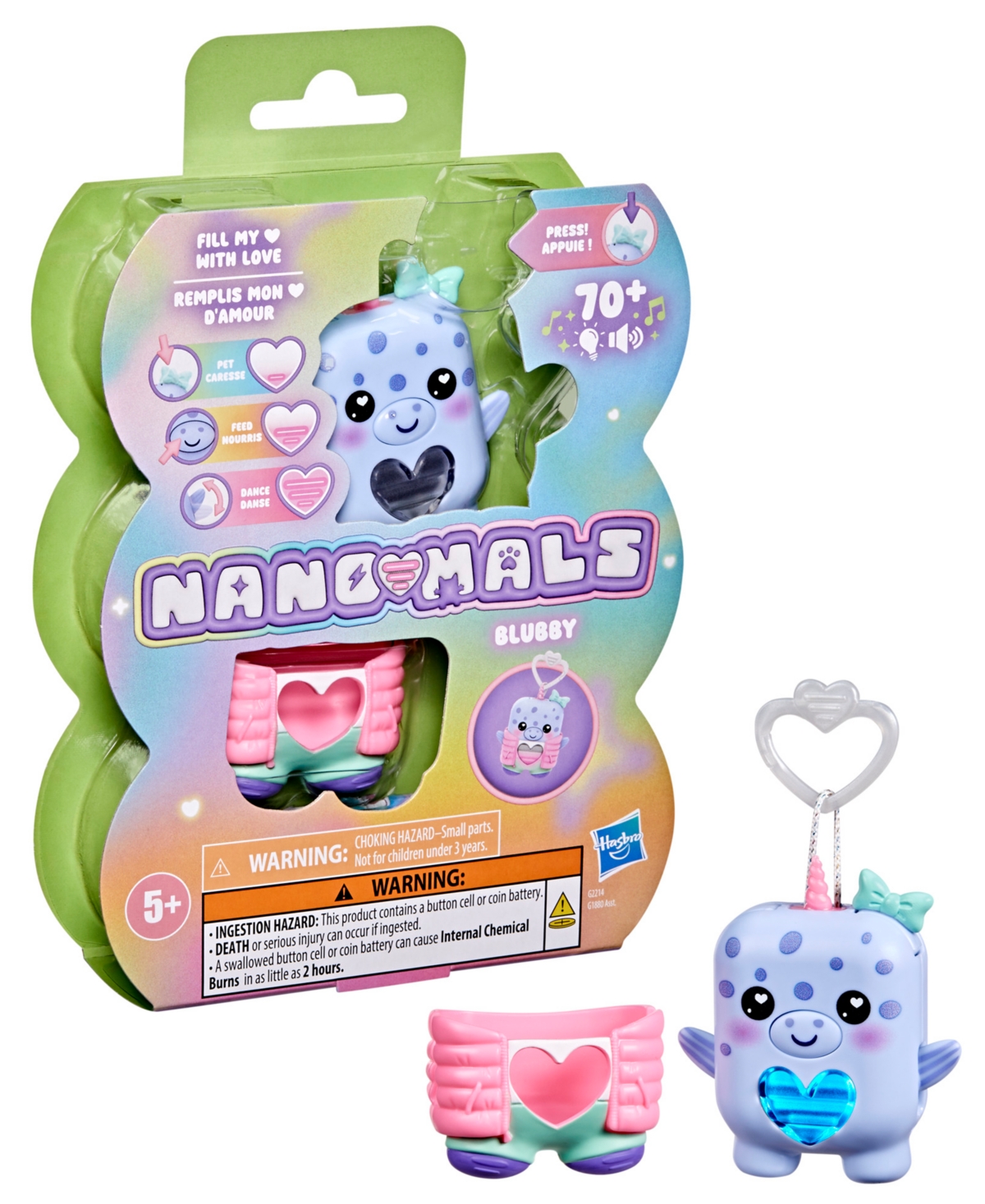 Nano-Mals Hasbro Blubby The Narwhal Electronic Fidget Toy